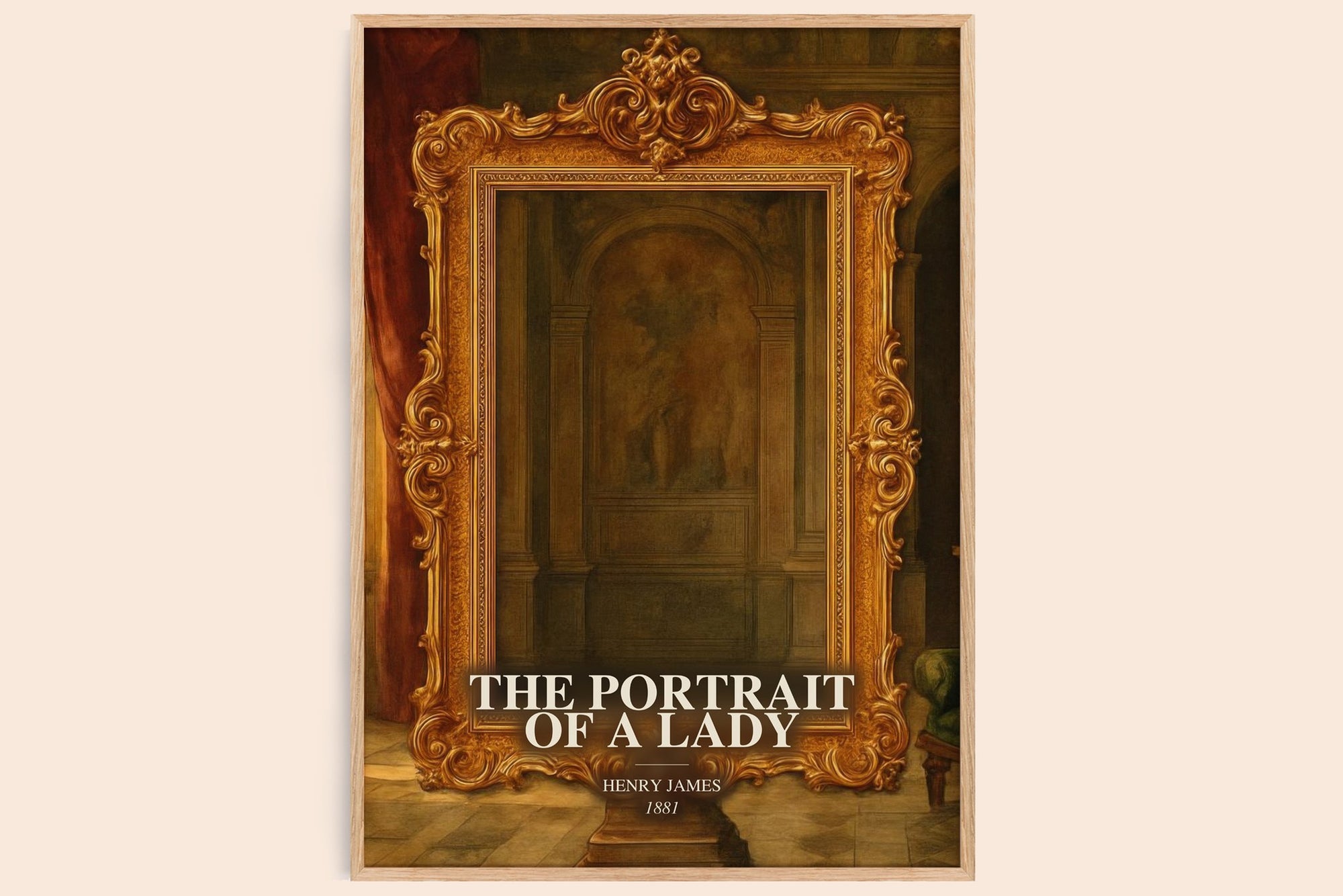 The Portrait Of A Lady watercolour book poster by Henry James – framed literary art print