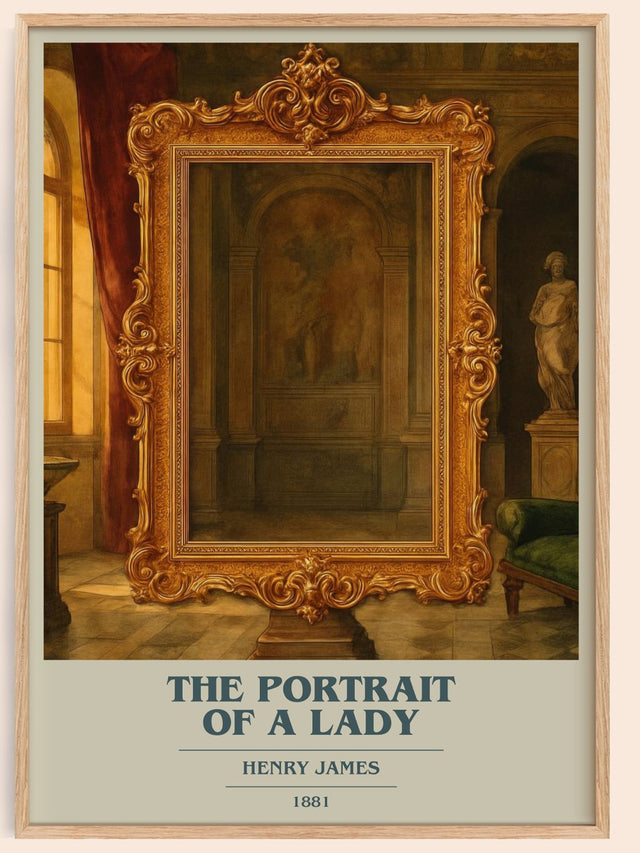 The Portrait of a Lady Book Cover Poster by Henry James