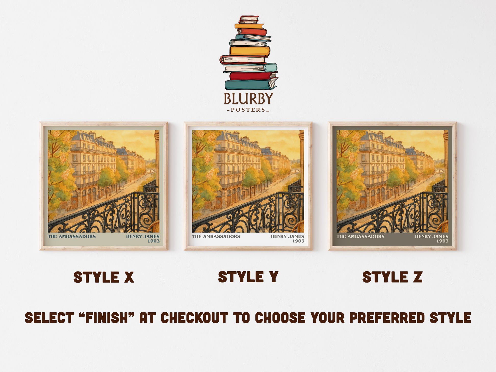 The Ambassadors literary print in frame leaning in hallway – classic literature wall art