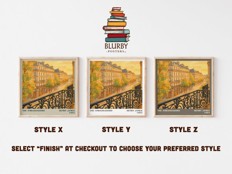 The Ambassadors literary print in frame leaning in hallway – classic literature wall art