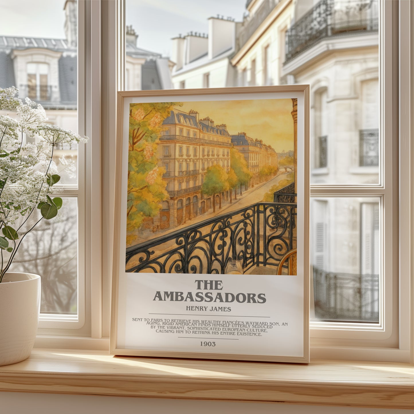 The Ambassadors bookish poster colour and style options – Henry James book art