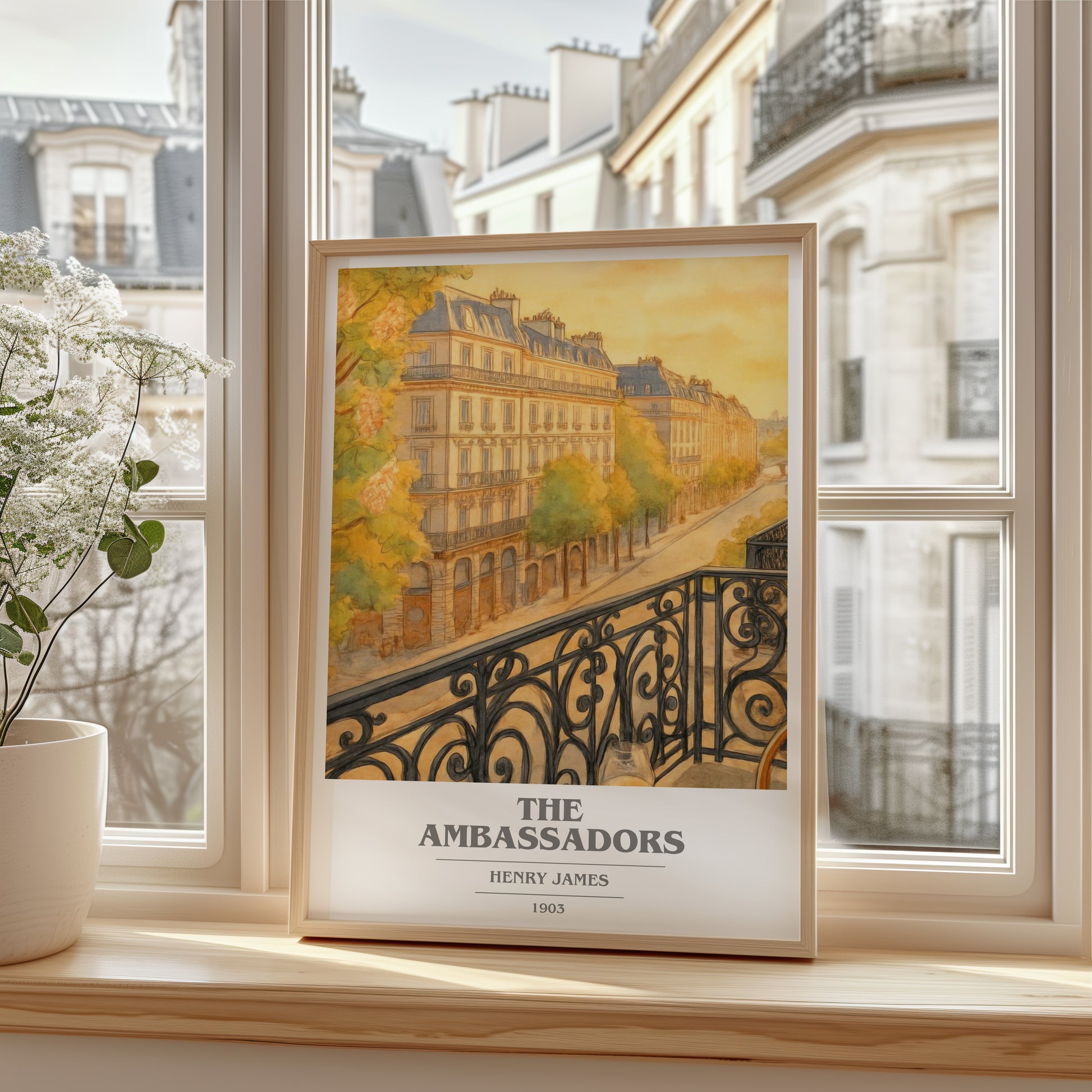 The Ambassadors book cover poster colour and style options – Henry James book art