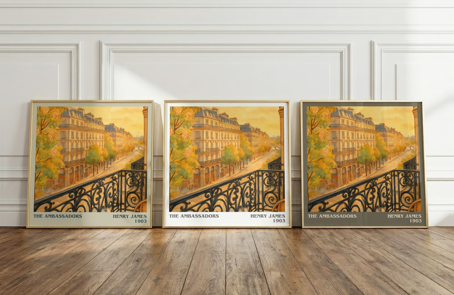 The Ambassadors literary art print colour and style options – Henry James book art