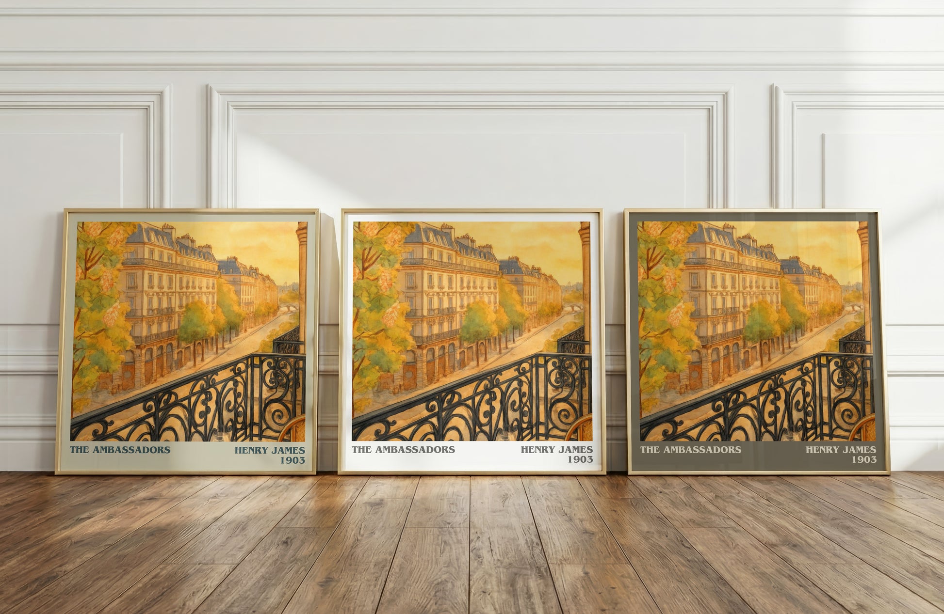 The Ambassadors literary art print colour and style options – Henry James book art