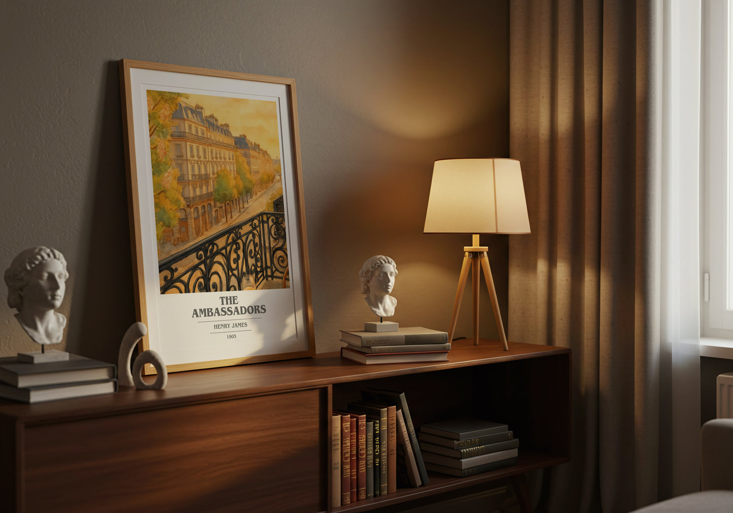 The Ambassadors book cover book poster framed on wall – classic literature wall art