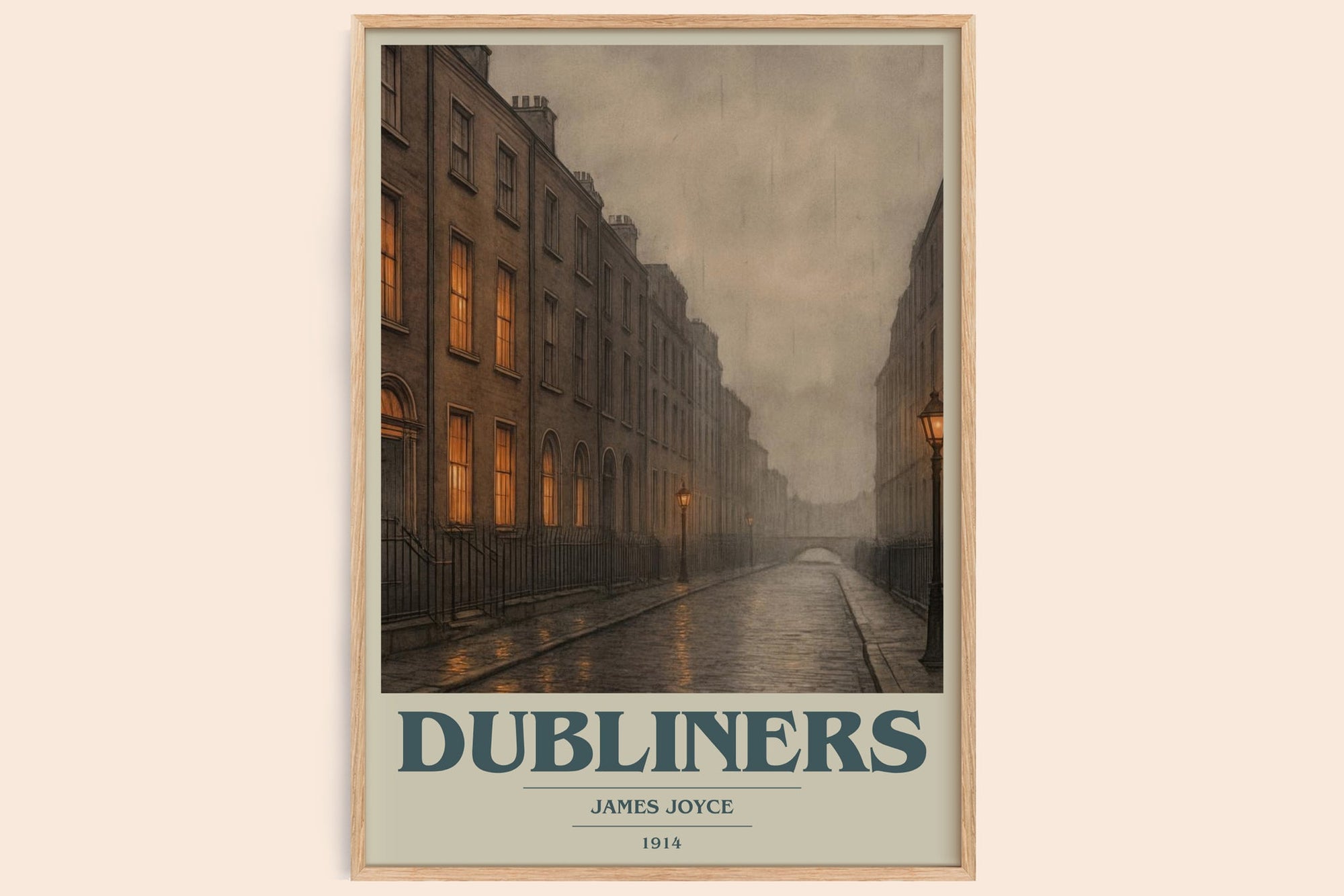 Dubliners book cover book poster by James Joyce – framed literary art print