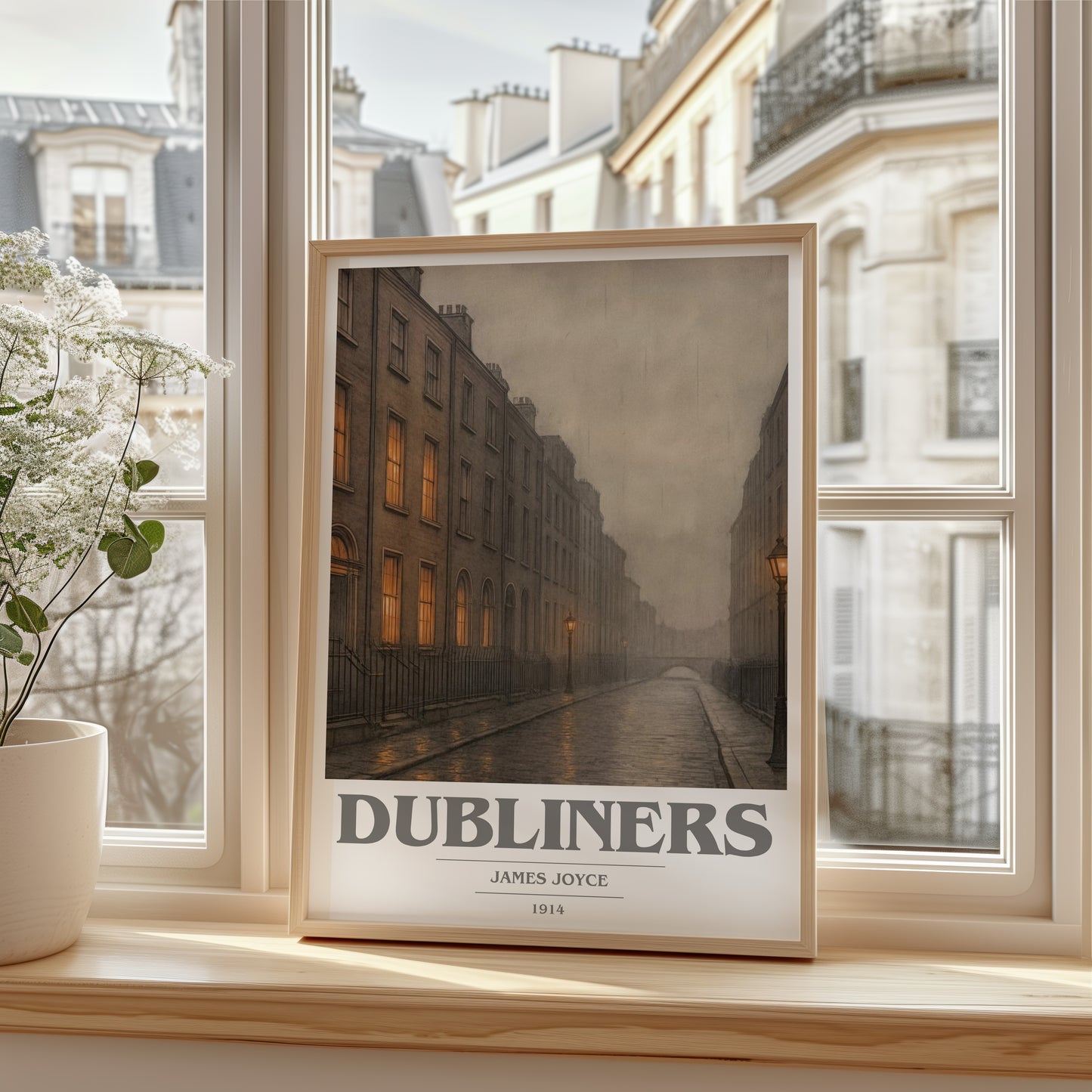 Dubliners book cover poster colour and style options – James Joyce book art
