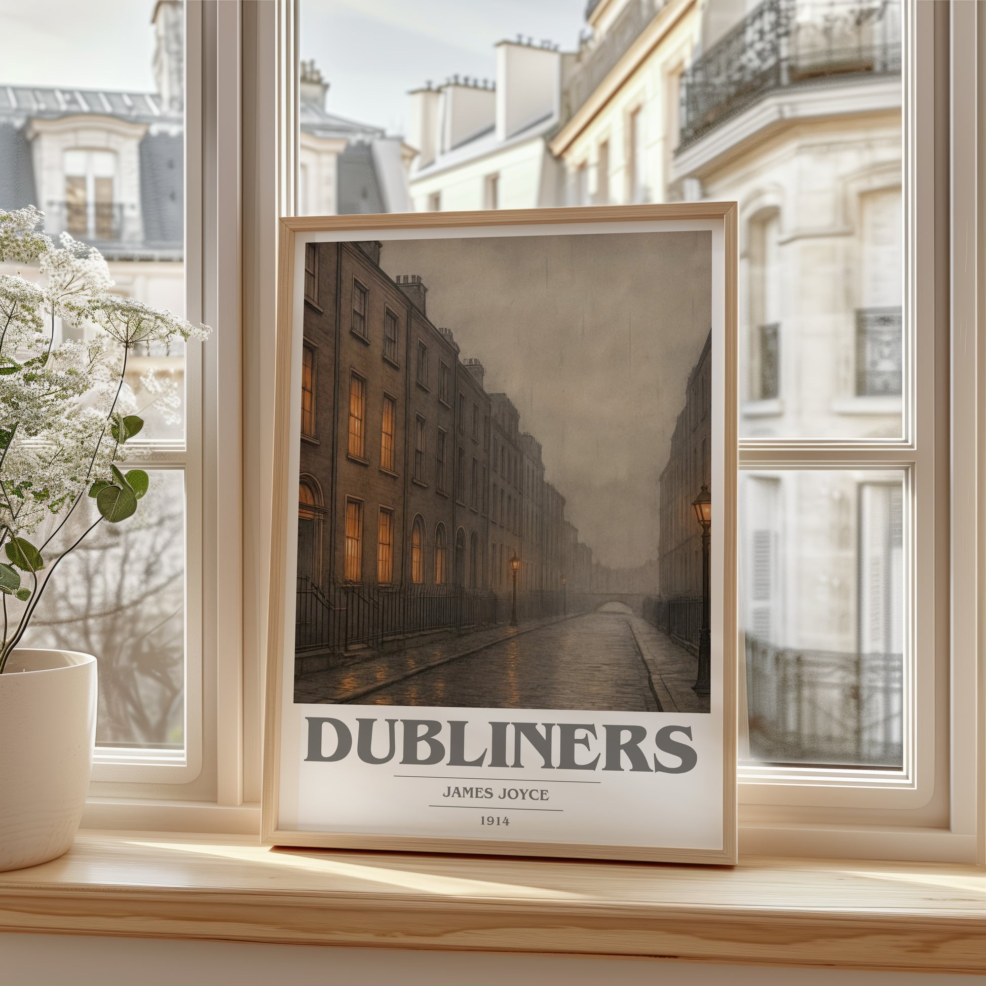 Dubliners book cover poster colour and style options – James Joyce book art