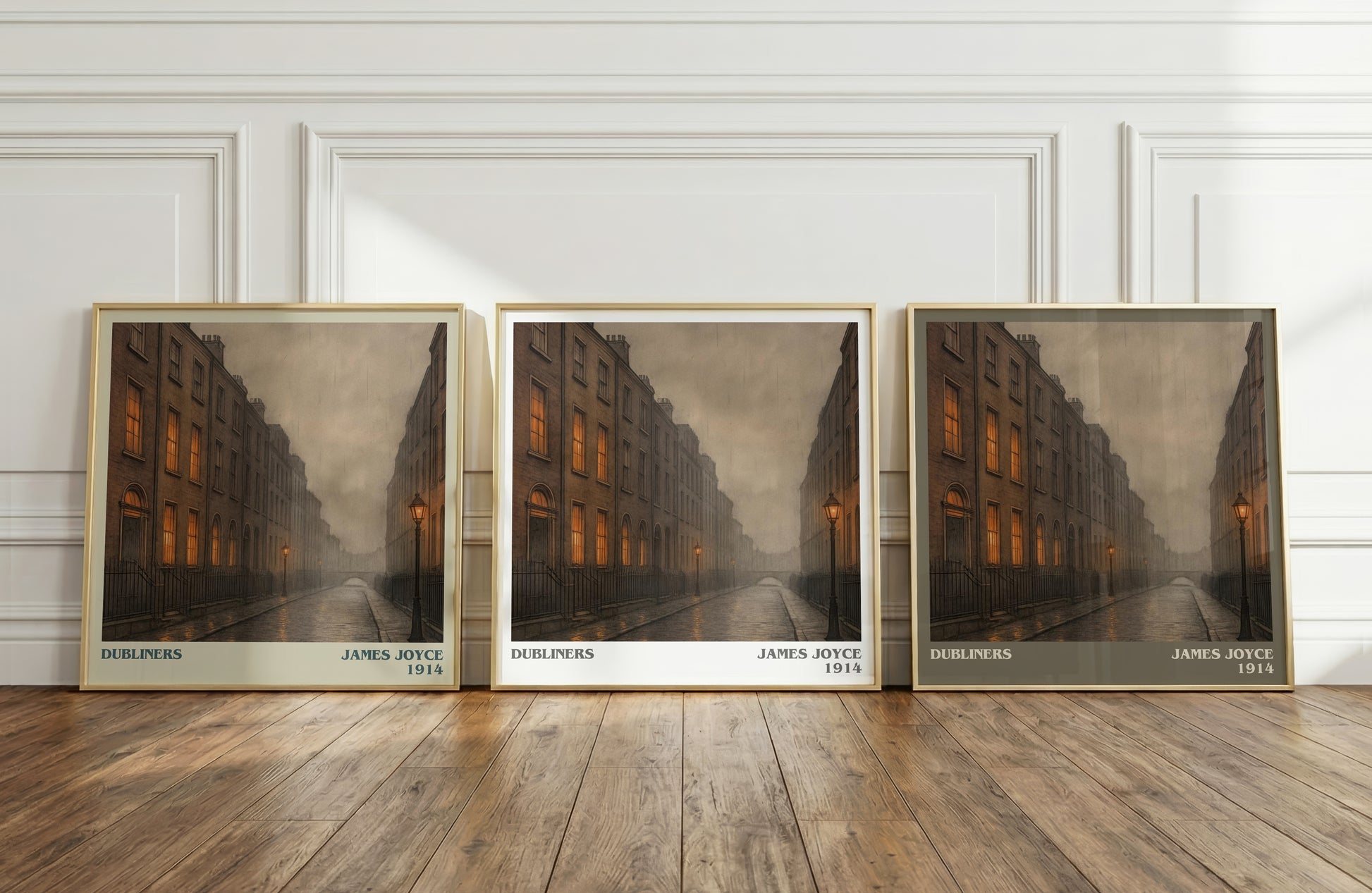 Dubliners literary art print colour and style options – James Joyce book art