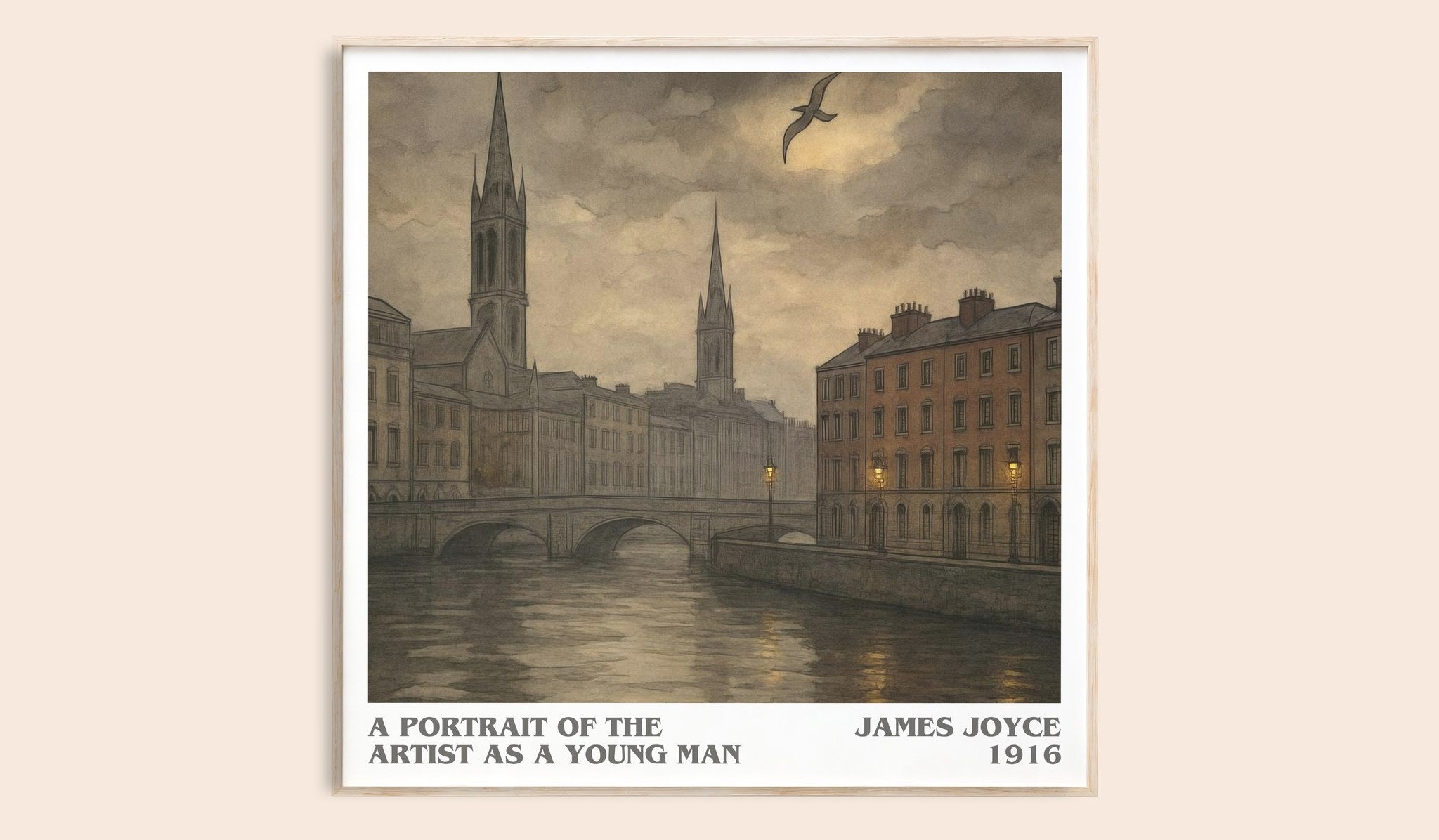 Portrait of the Artist as a Young Man Literary Art Print by J. Joyce