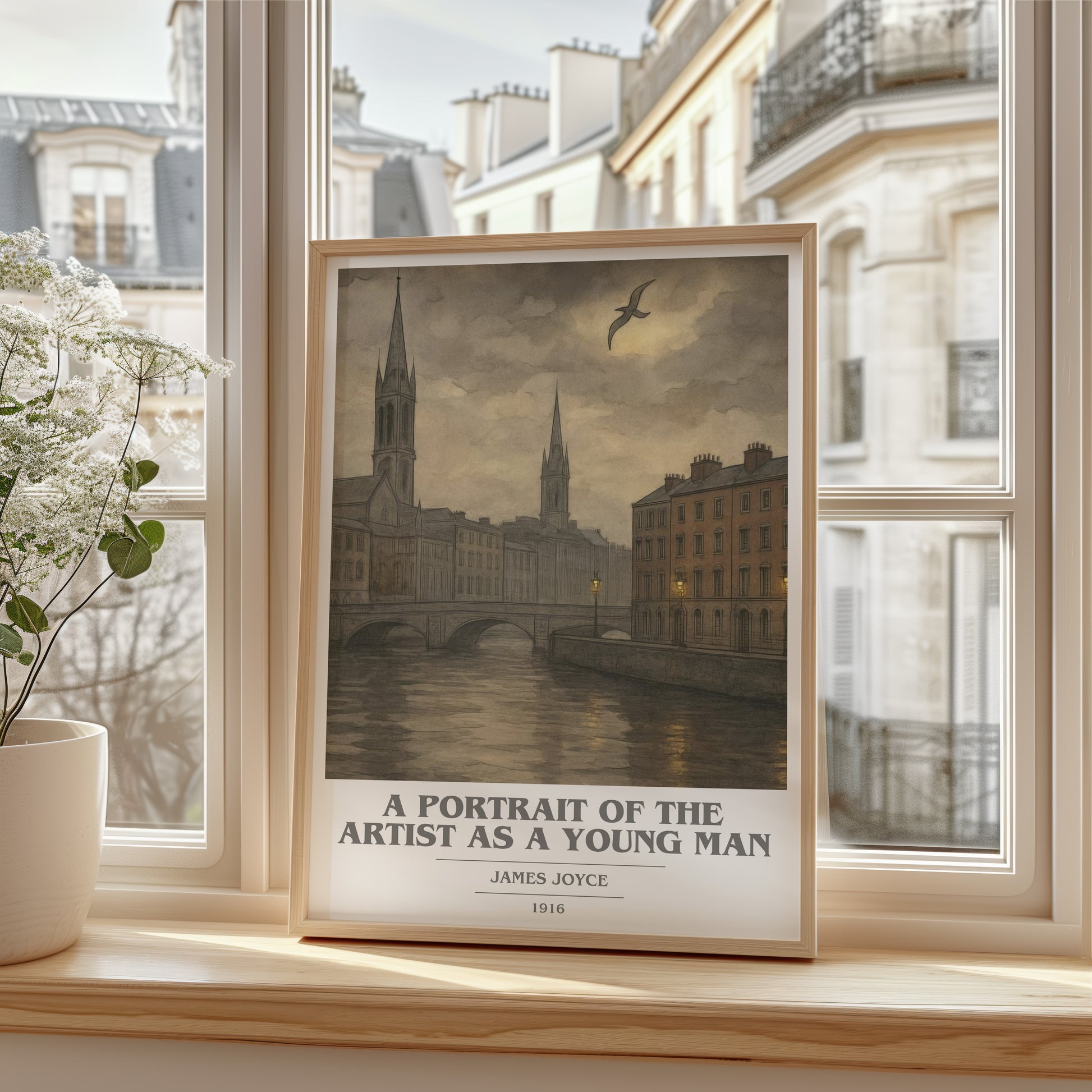 A Portrait of the Artist as a Young Man book cover poster colour and style options – James Joyce book art
