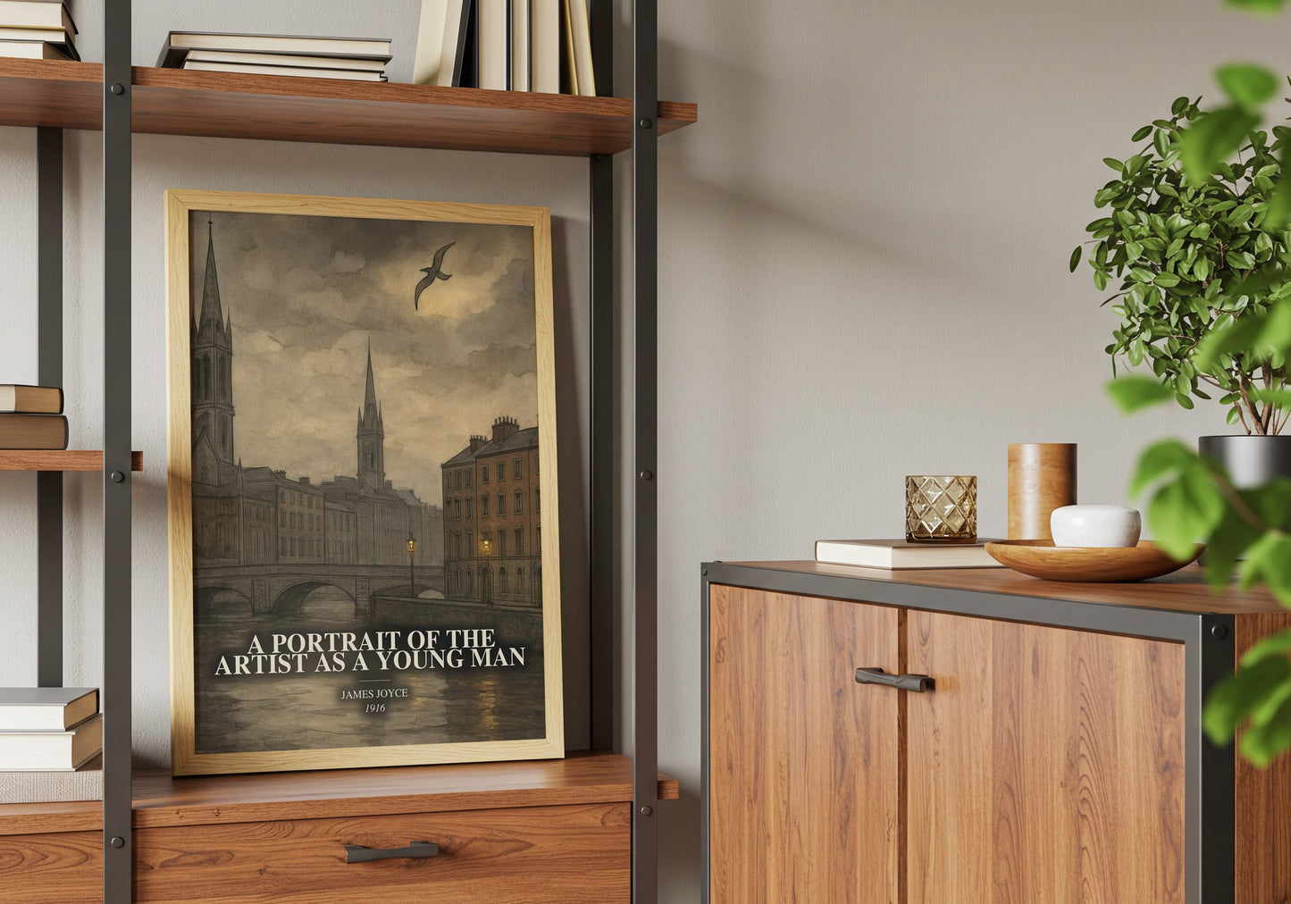 A Portrait Of The Artist As A Young Man book watercolour illustration paper finish options – matte satin gloss
