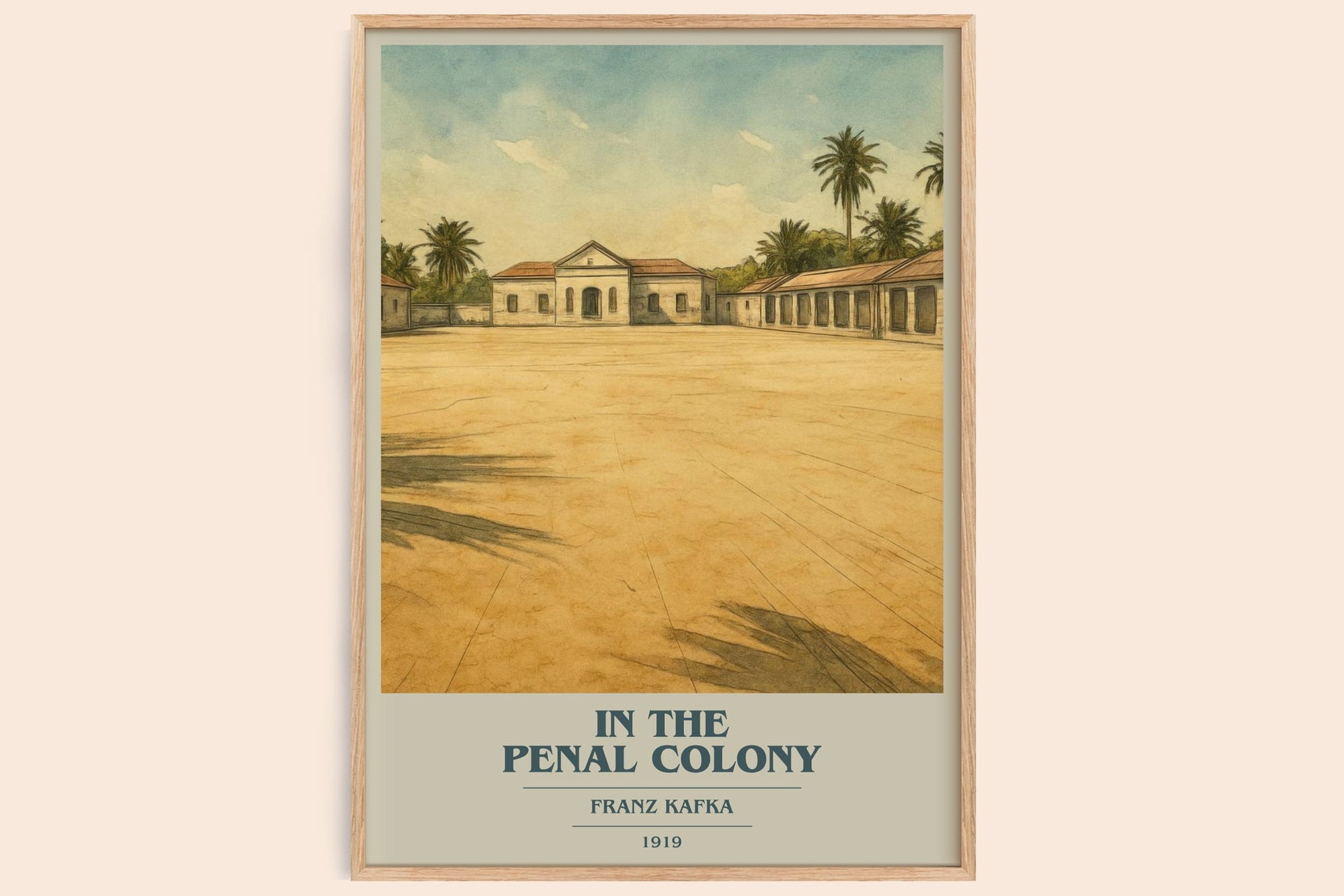 In the Penal Colony book cover book poster by Franz Kafka – framed literary art print
