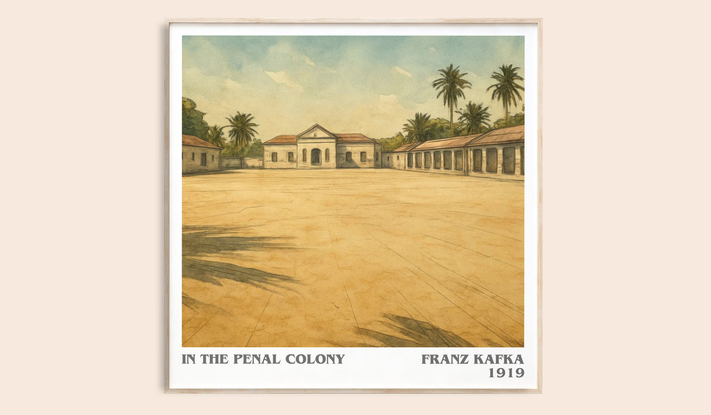 In the Penal Colony literary book poster by Franz Kafka – framed literary art print