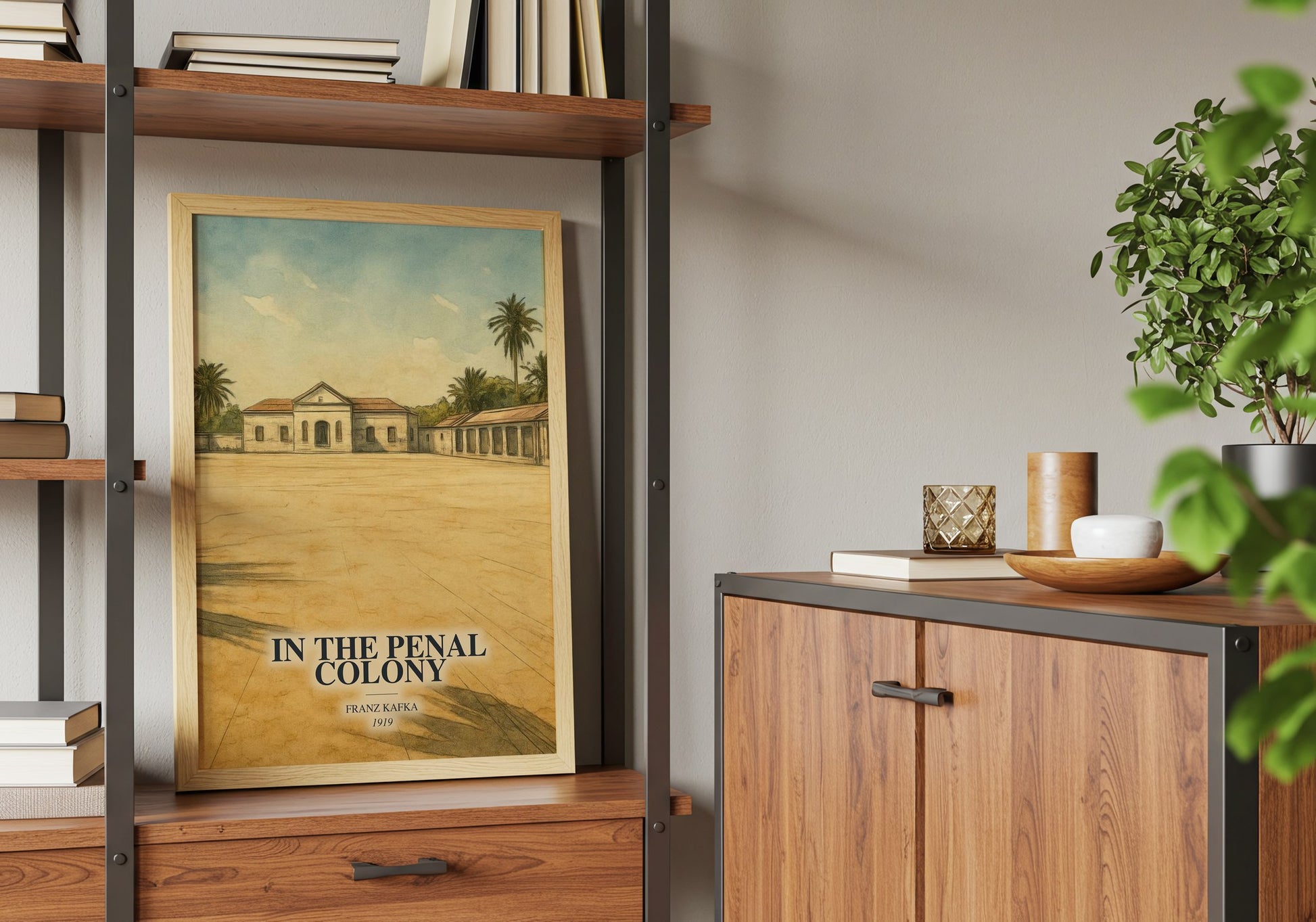 In The Penal Colony book watercolour illustration paper finish options – matte satin gloss