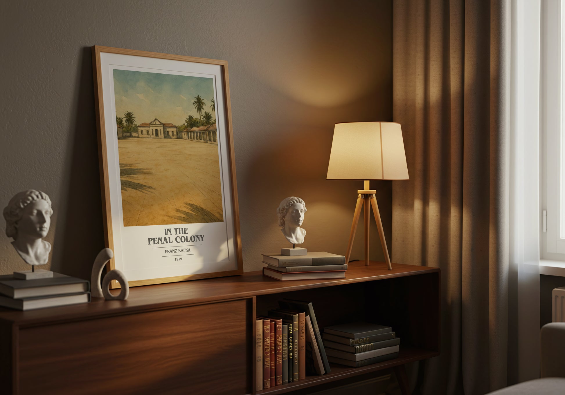 In the Penal Colony book cover book poster framed on wall – literary fiction wall art