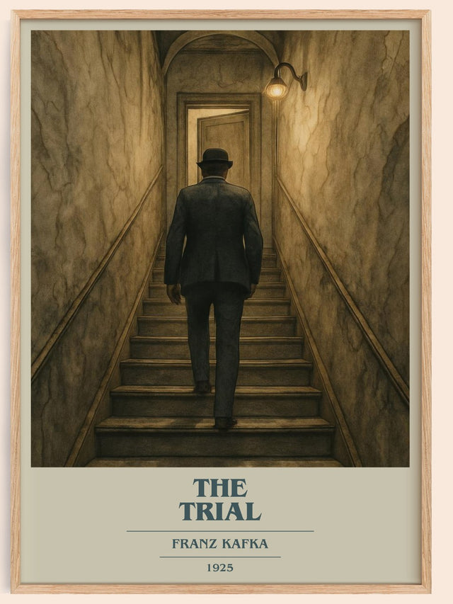 The Trial Book Cover Poster by Franz Kafka