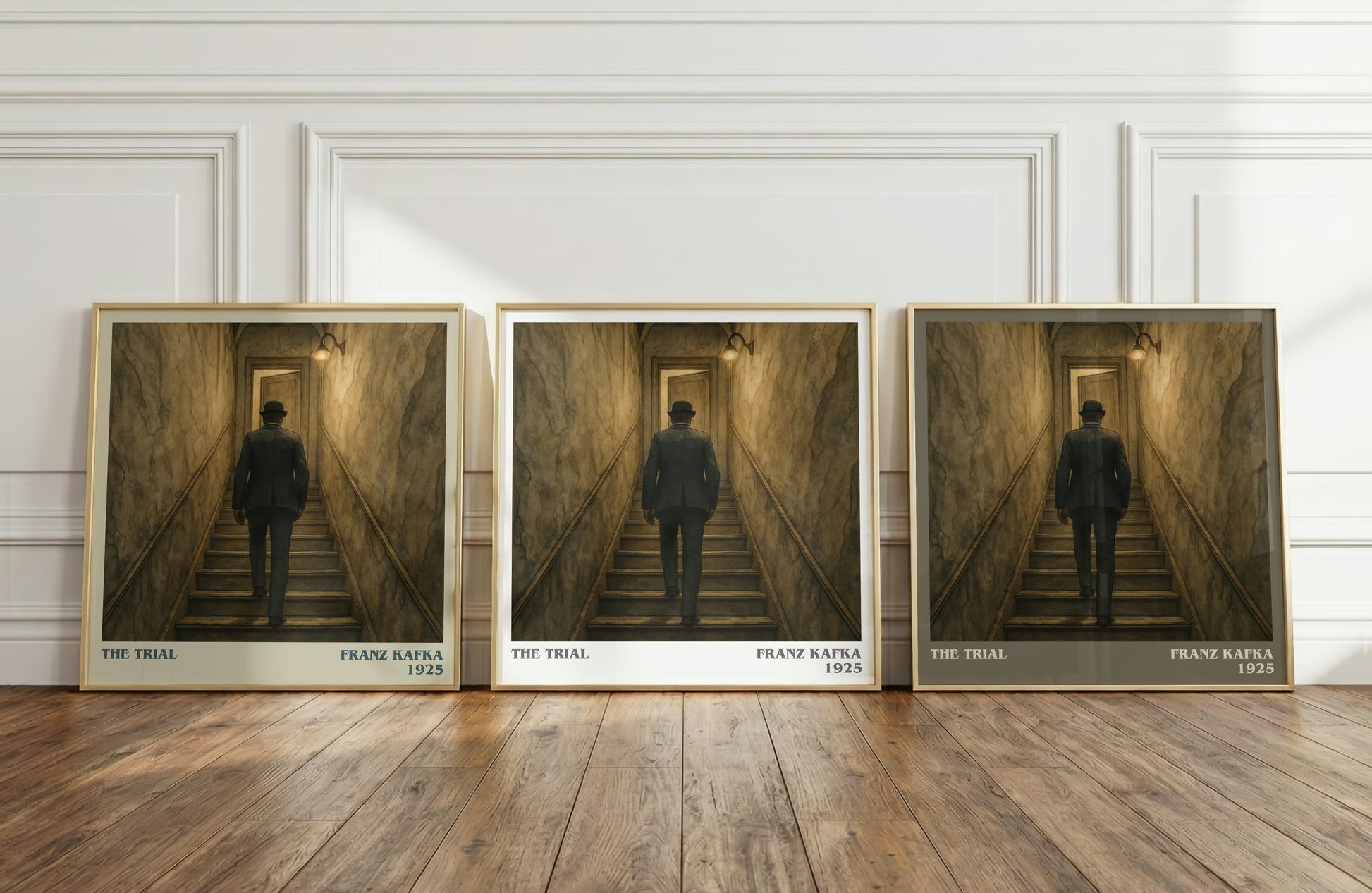 The Trial literary art print colour and style options – Franz Kafka book art