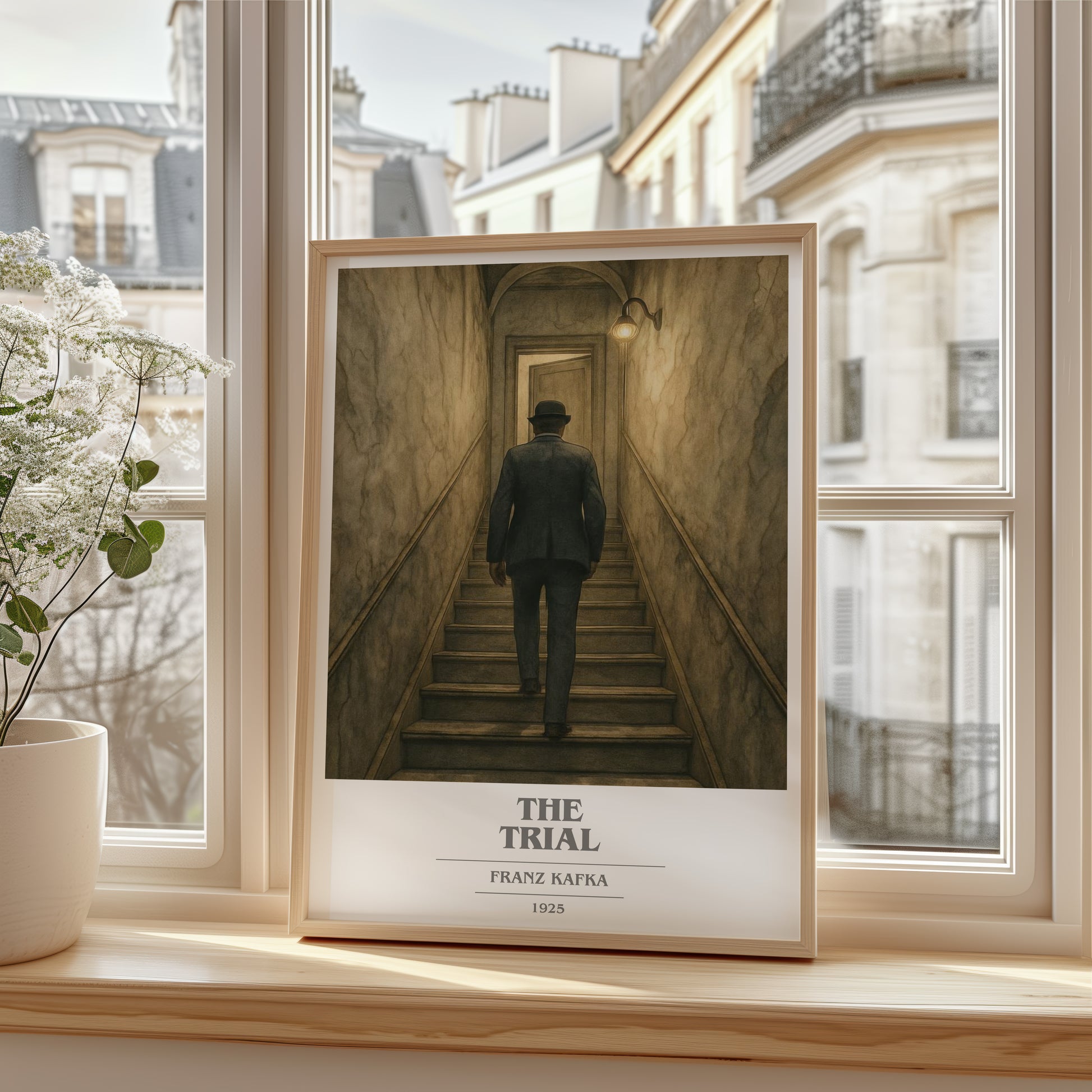 The Trial book cover poster colour and style options – Franz Kafka book art