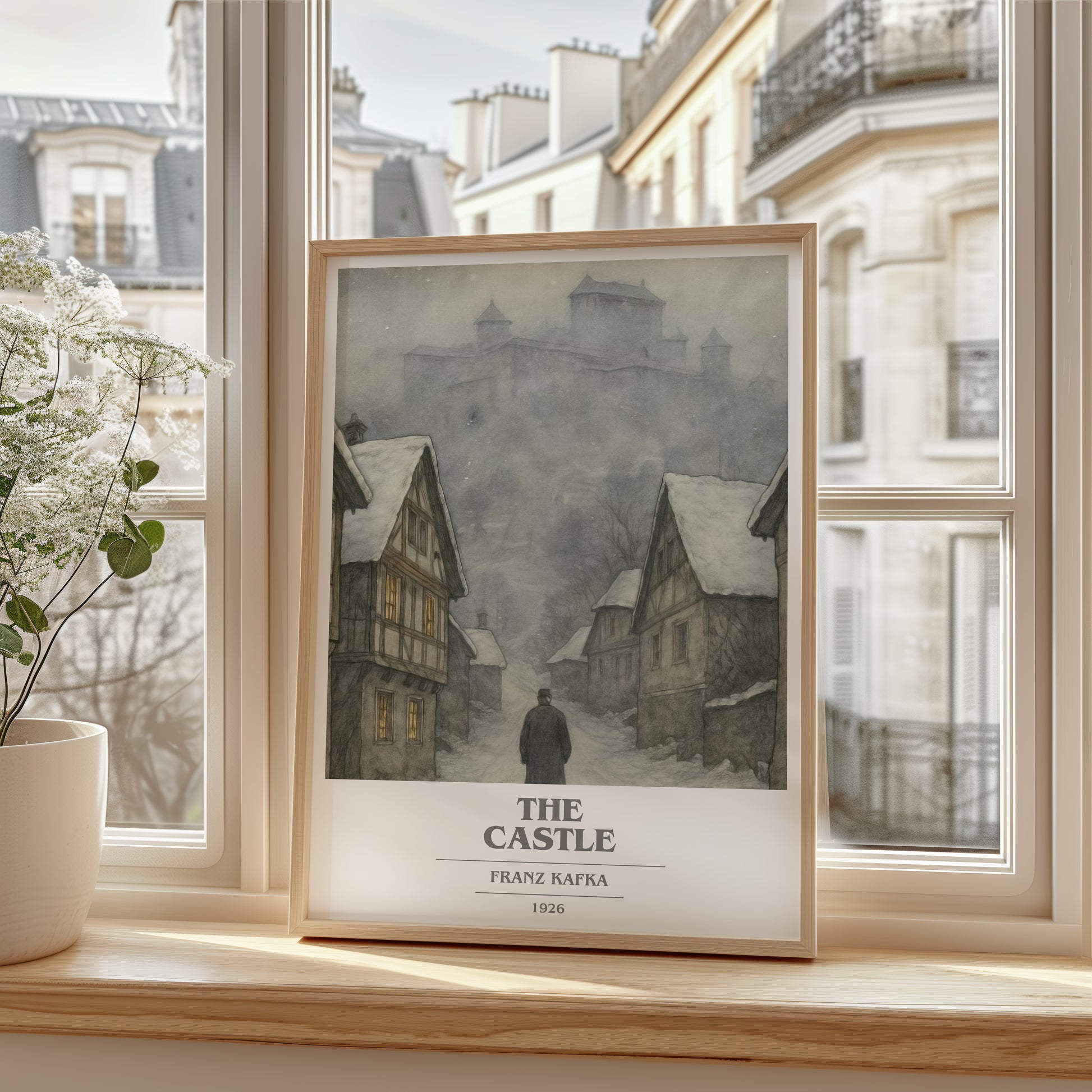 The Castle book cover poster colour and style options – Franz Kafka book art