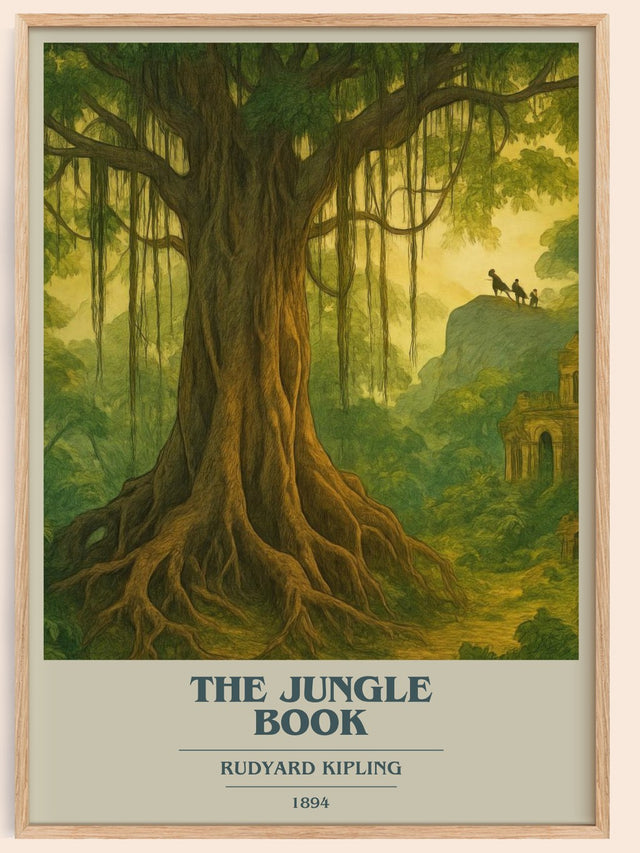 The Jungle Book Book Cover Poster by Rudyard Kipling