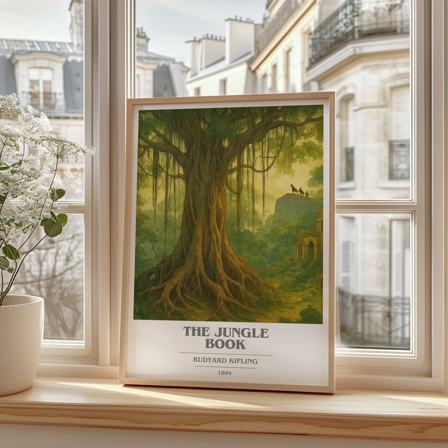 The Jungle Book book cover poster colour and style options – Rudyard Kipling book art