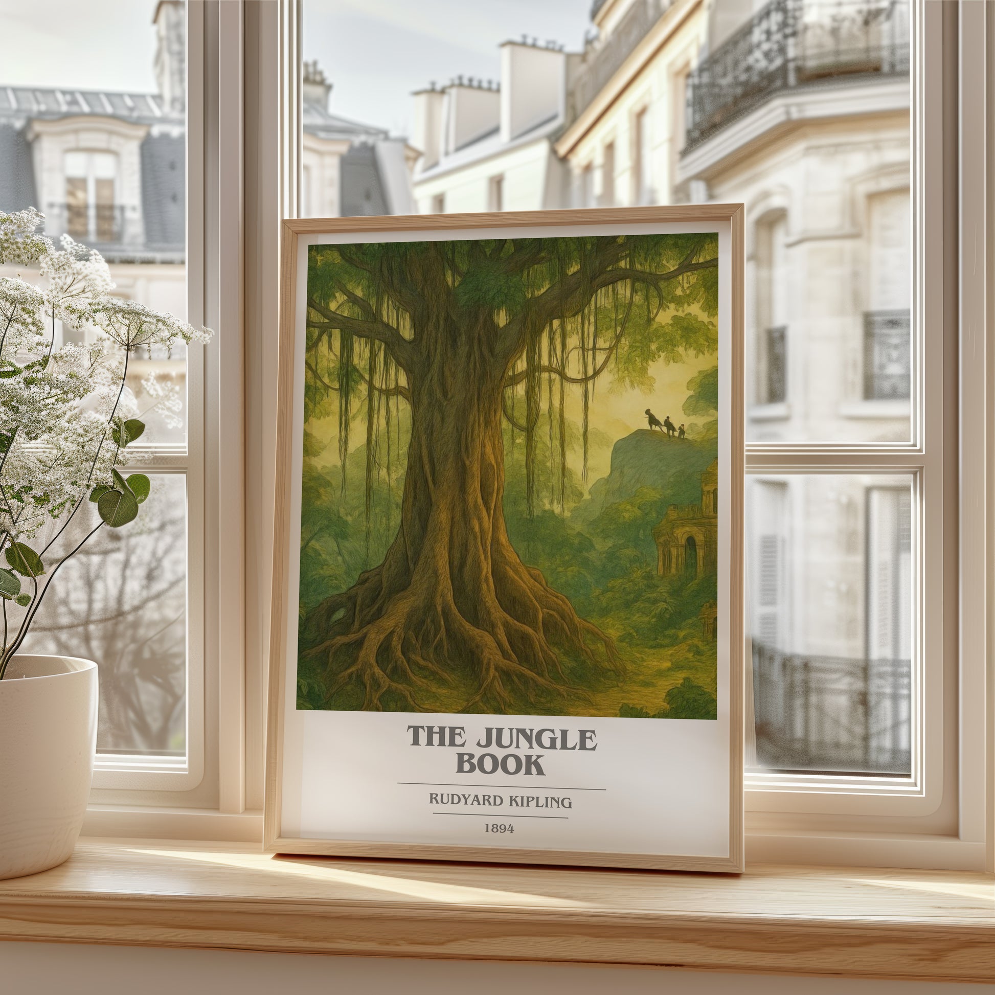 The Jungle Book book cover poster colour and style options – Rudyard Kipling book art