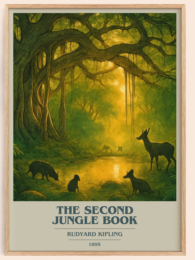 The Second Jungle Book Book Cover Poster by Rudyard Kipling