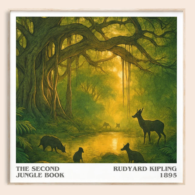 The Second Jungle Book Literary Art Print by Rudyard Kipling
