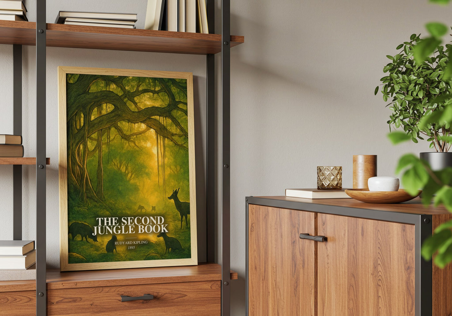 The Second Jungle Book book watercolour illustration paper finish options – matte satin gloss