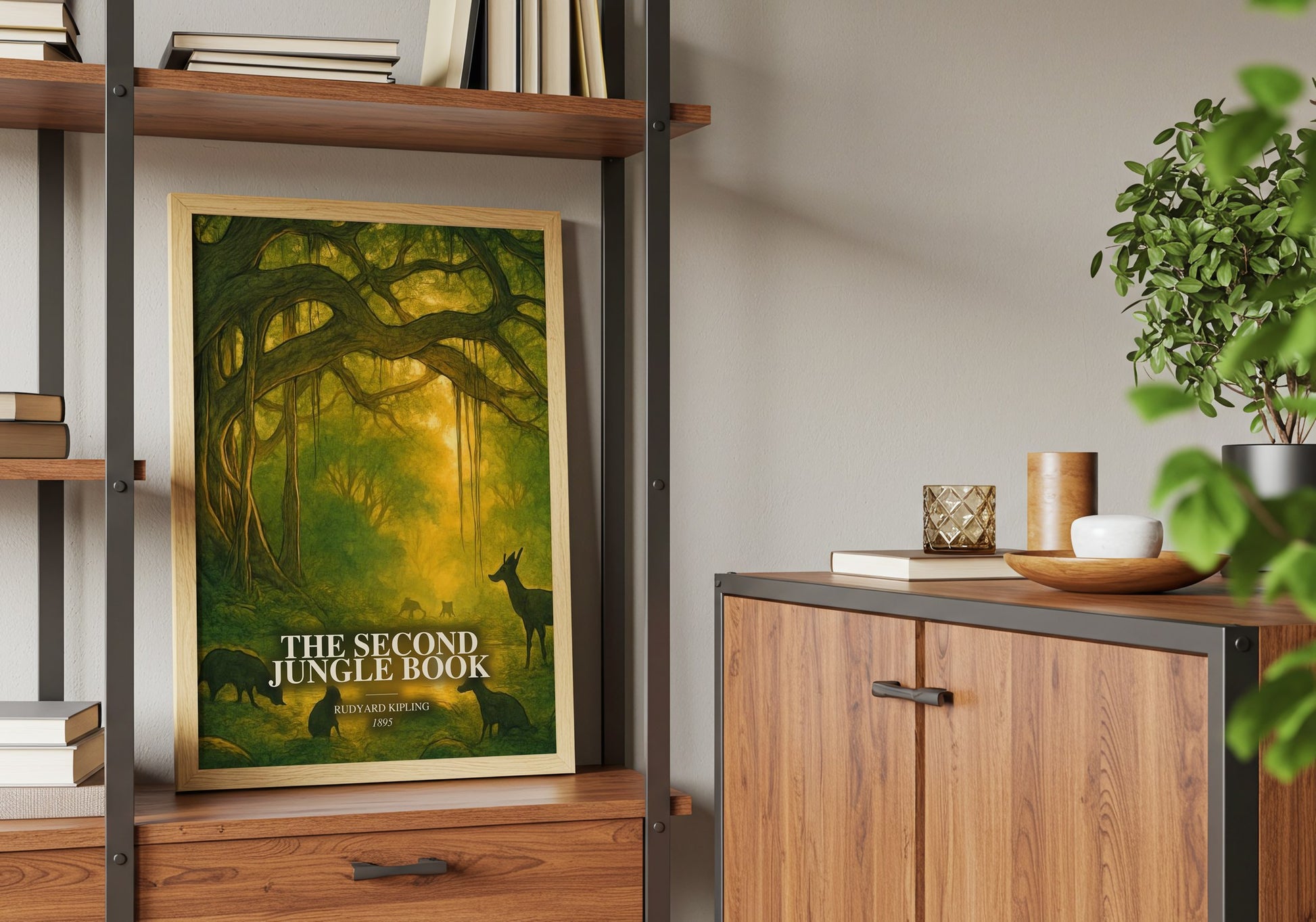 The Second Jungle Book book watercolour illustration paper finish options – matte satin gloss