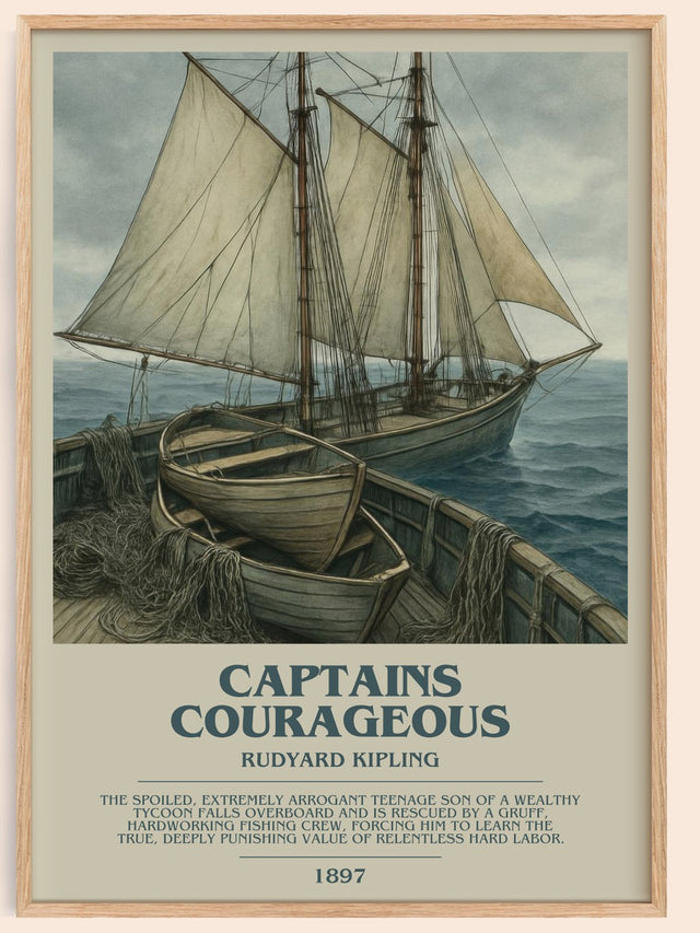Captains Courageous Bookish Wall Art by Rudyard Kipling
