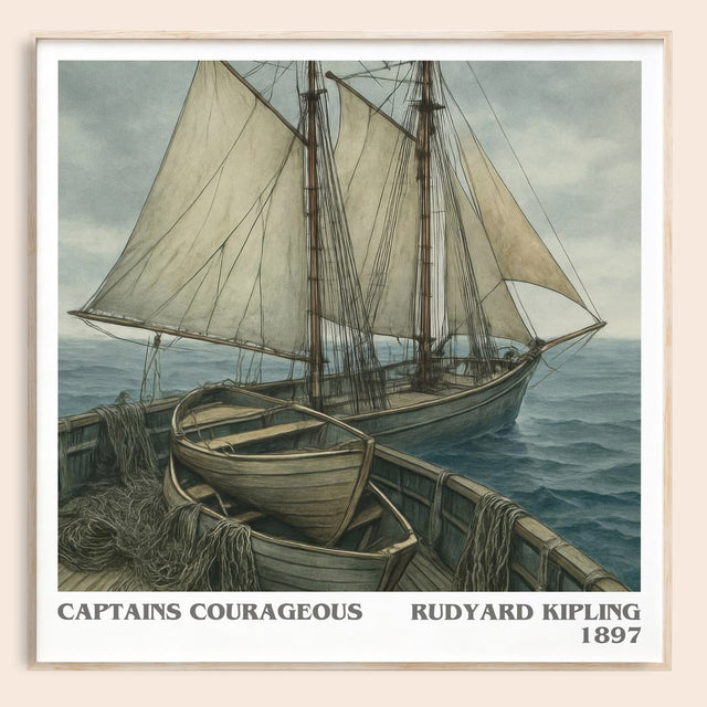 Captains Courageous Literary Art Print by Rudyard Kipling