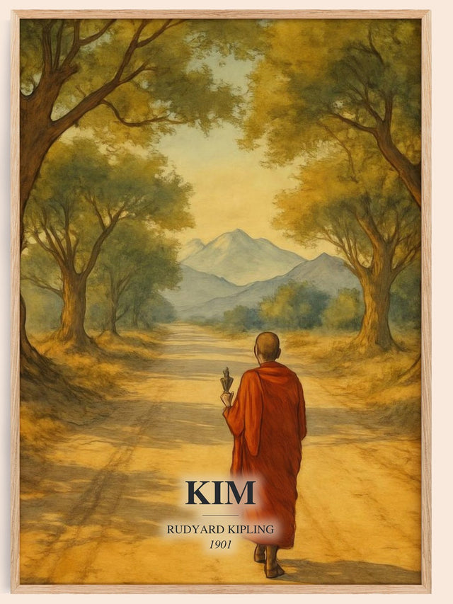 Kim Book Watercolour Illustration by Rudyard Kipling