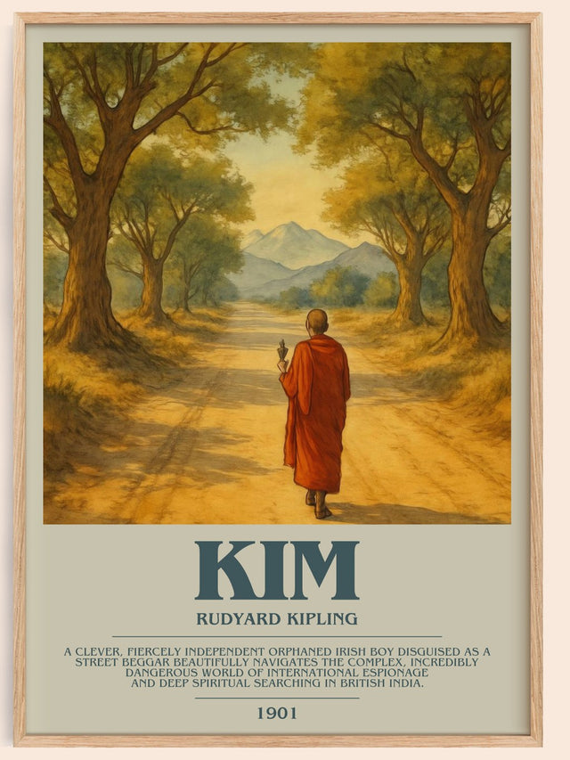 Kim Bookish Wall Art by Rudyard Kipling