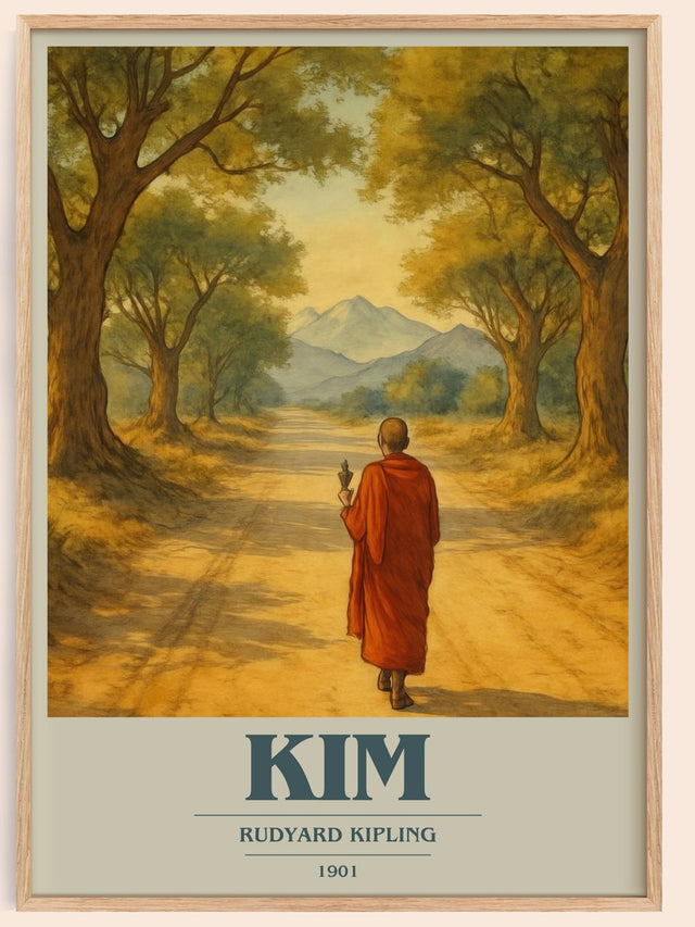 Kim Book Cover Poster by Rudyard Kipling