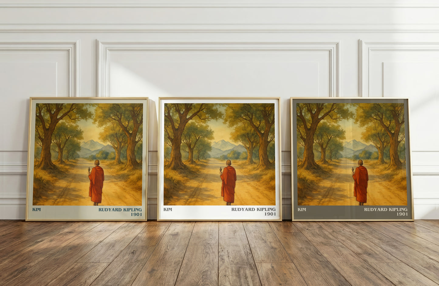 Kim literary art print colour and style options – Rudyard Kipling book art