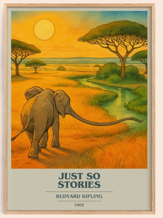 Just So Stories Book Cover Poster by Rudyard Kipling