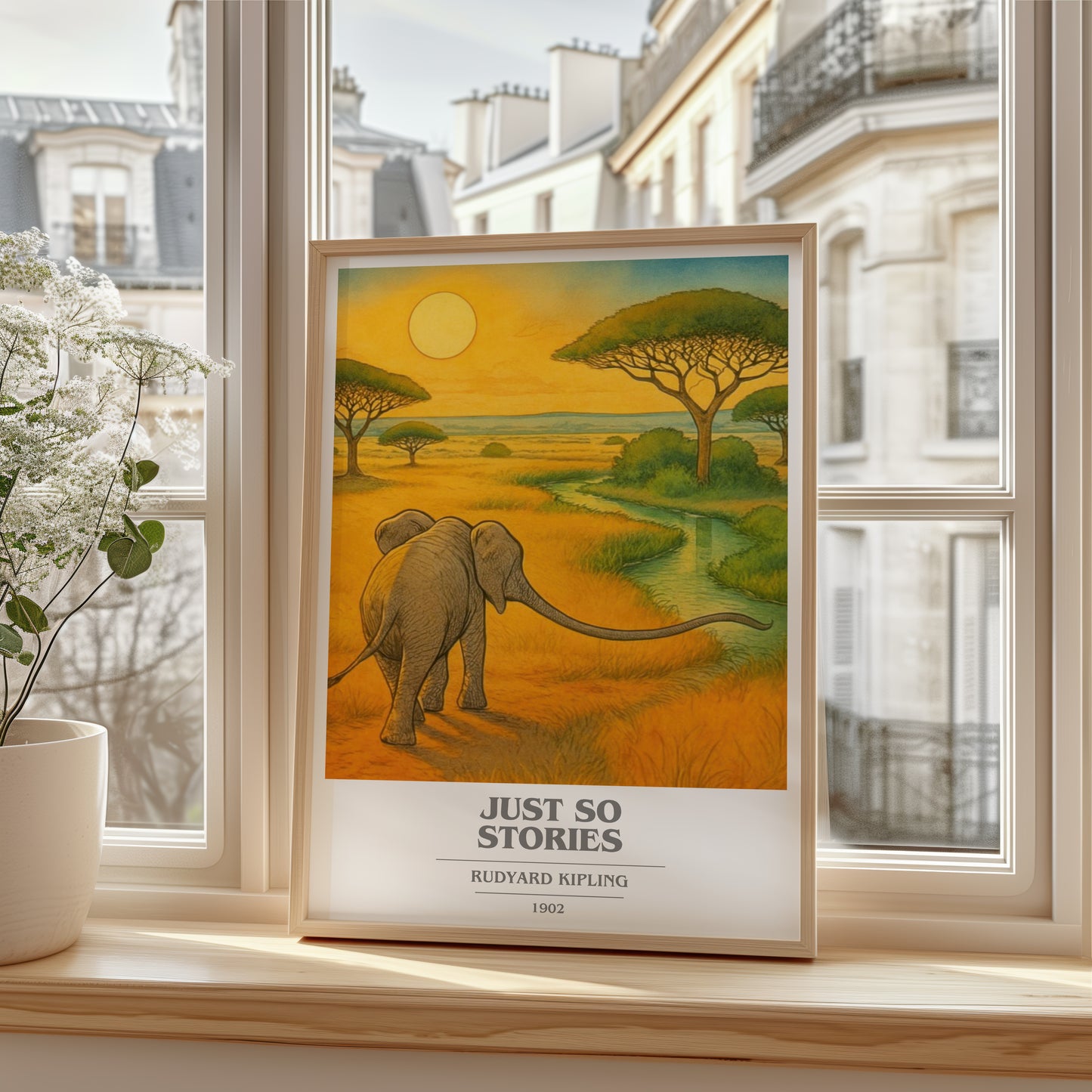 Just So Stories book cover poster colour and style options – Rudyard Kipling book art