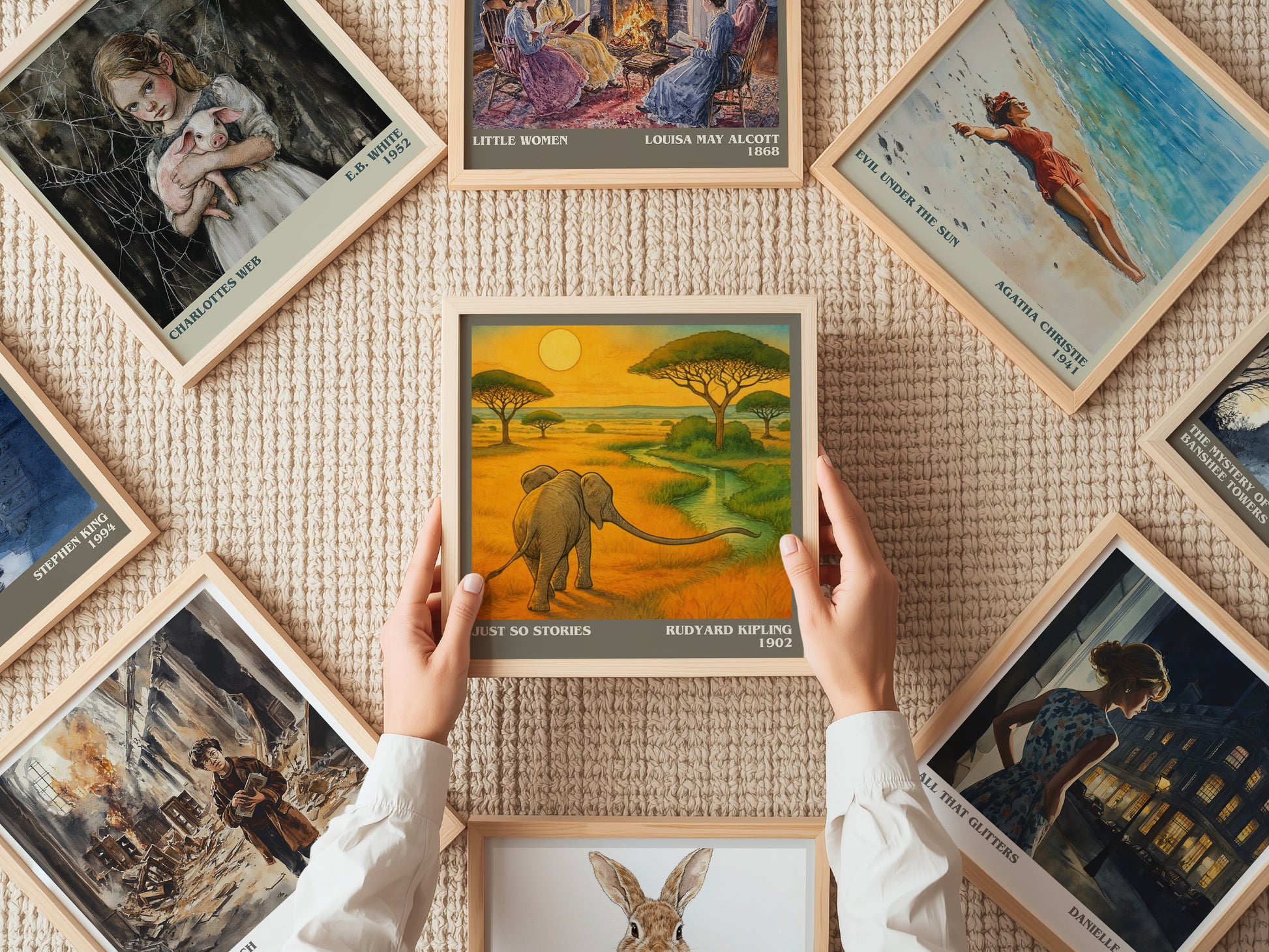 Just So Stories literary book poster framed on wall – childrens wall art