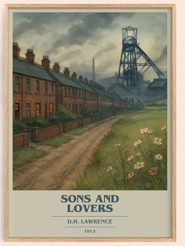 Sons And Lovers Book Cover Poster by D.H. Lawrence