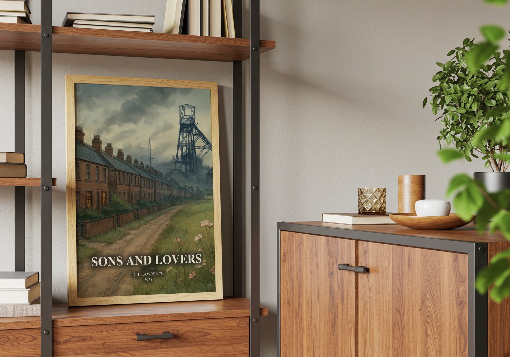 Sons And Lovers book watercolour illustration paper finish options – matte satin gloss