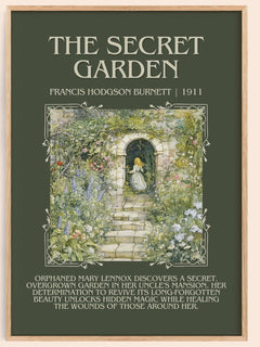 The Secret Garden Minimalist Book Poster by Frances Hodgson Burnett – book poster