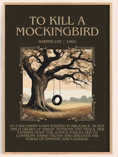 To Kill A Mockingbird Minimalist Book Poster by Harper Lee