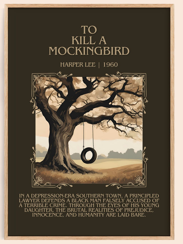 To Kill A Mockingbird Minimalist Book Poster by Harper Lee