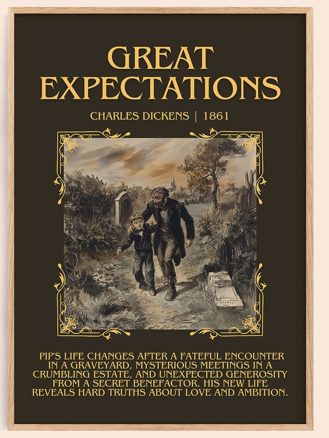 Great Expectations Minimalist Book Poster by Charles Dickens
