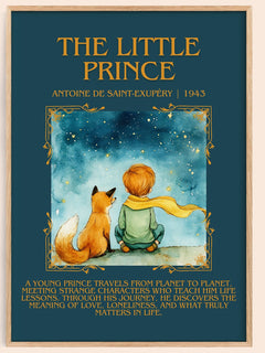 The Little Prince Minimalist Book Poster by Antoine de Saint-Exupéry