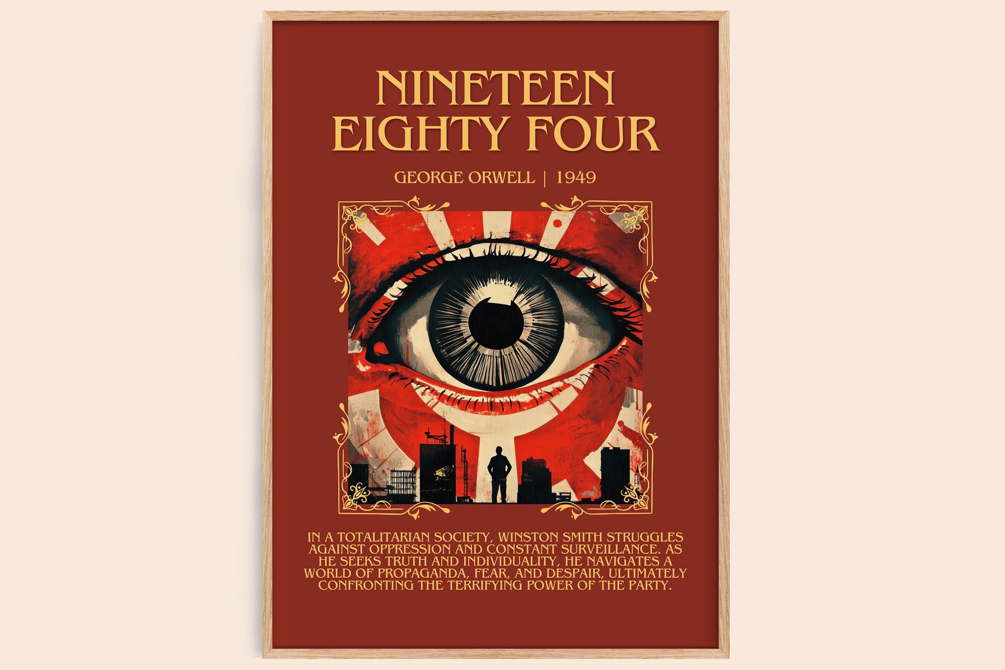 1984 Minimalist Book Poster by George Orwell