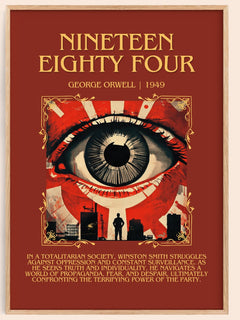 1984 Minimalist Book Poster by George Orwell – book poster