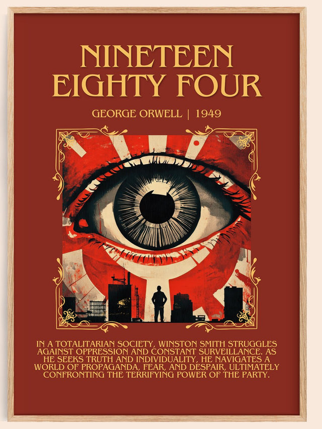 1984 Minimalist Book Poster by George Orwell